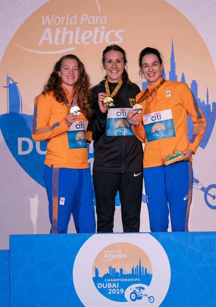 medaille foto wk paraatletiek 100m sprint t64