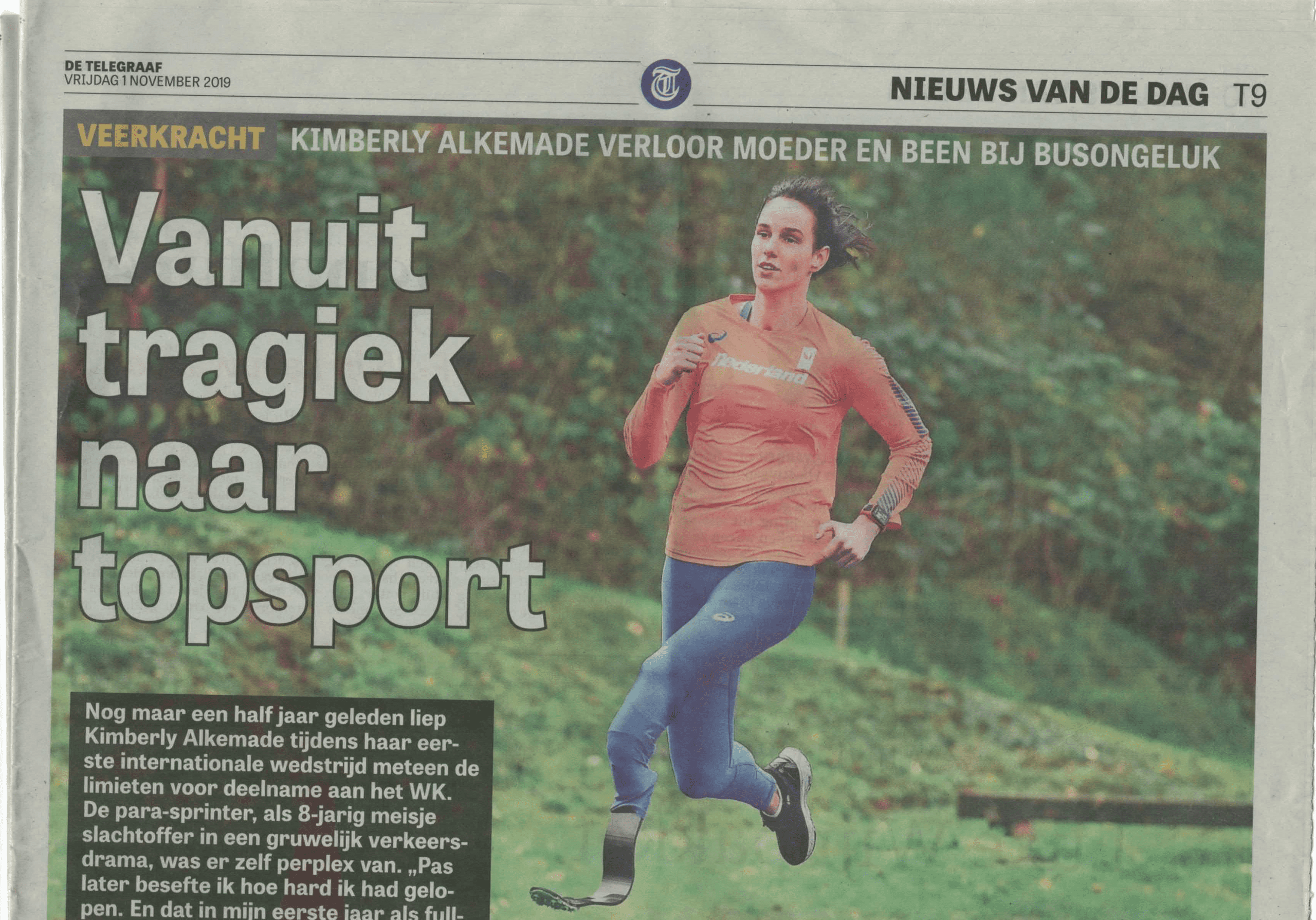 Telegraaf 1 november 2019